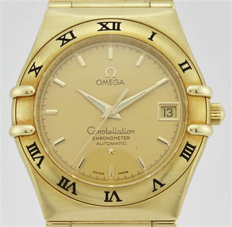 omega constellation 18k gold mens watch|Omega Constellation 18k white gold.